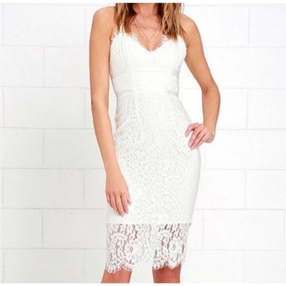 *NWOT White Lace Dress